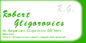 robert gligorovics business card